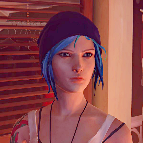 chloe with blue hair